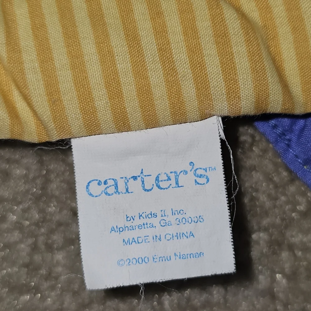 Carter's Emu Namae Puppy Yellow Dog Car Play Mat Travel Baby Mirror Toy Y2k 2000